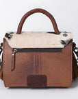 American Darling ADBG983 Briefcase Hair-On Genuine Leather Women Bag Western Handbag Purse