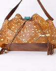 American Darling Bucket Hair on Genuine Leather Western Women Bag Handbag Purse | Travel Bags College Casual