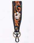 American Darling ADWSF126A Hand Tooled Genuine Leather Handle Strap