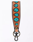 American Darling ADWSF126O Hand Tooled Genuine Leather Handle Strap For Wristlet Bags