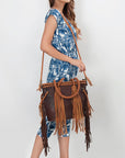 American Darling ADBGD147A Tote Genuine Leather Women Bag Western Handbag Purse