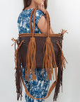 American Darling ADBGD147A Tote Genuine Leather Women Bag Western Handbag Purse