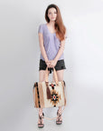 American Darling Tote Saddle Blanket Genuine Leather Women Bag Western Handbag Purse