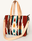 American Darling Tote Saddle Blanket Genuine Leather Women Bag Western Handbag Purse