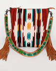 American Darling Saddle Blanket Genuine Leather Women Bag Western Handbag Purse