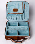 American Darling Jewelry Case Hand Tooled Hair-On Genuine Leather Women Bag Western Handbag Purse
