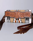 American Darling Small Crossbody Hand Tooled Saddle Blanket Genuine Leather women bag western handbag purse