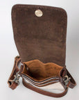 American Darling Cell Phone Holder Hand Tooled Hair-On Genuine Leather Women Bag Western Handbag Purse