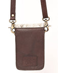 American Darling Hand Tooled Hair On Genuine Leather Women Bag Western Handbag Purse