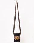 American Darling Hand Tooled Hair On Genuine Leather Women Bag Western Handbag Purse