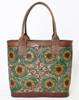 ADBGZ652 American Darling Hand Tooled Genuine Leather Women Bag Western Handbag Purse