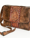 American Darling ADBGZ662 Clutch Hand Tooled Genuine Leather Women Bag Western Handbag Purse
