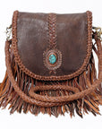 American Darling Messenger Genuine Leather Women Bag Western Handbag Purse