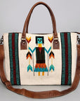 American Darling Tote Saddle Blanket Genuine Leather women bag western handbag purse