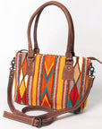 American Darling Tote Saddle Blanket Genuine Leather women bag western handbag purse