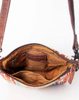 American Darling ADBG1006A Large Crossbody Saddle Blanket Genuine Leather women bag western handbag purse