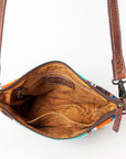 American Darling ADBG1006A Large Crossbody Saddle Blanket Genuine Leather women bag western handbag purse