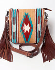 American Darling Cross Body Saddle Blanket Genuine Leather women bag western handbag purse