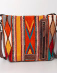 American Darling ADBG1009A Cross Body Saddle Blanket Genuine Leather women bag western handbag purse