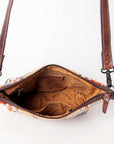 American Darling ADBG1009A Cross Body Saddle Blanket Genuine Leather women bag western handbag purse