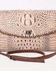 American Darling Coin Purse Crocodile embossed Genuine Leather women bag western handbag purse