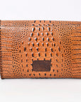 American Darling Coin Purse Crocodile embossed Genuine Leather women bag western handbag purse
