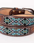 HILASON Hand-Tooled Leather Western Belt Unisex