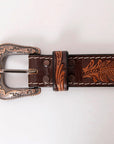 HILASON Hand-Tooled Leather Western Belt Unisex
