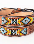 HILASON Hand-Tooled Leather Western Belt Unisex