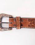 HILASON Hand-Tooled Leather Western Belt Unisex