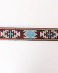 HILASON Hand-Tooled Leather Western Belt Unisex