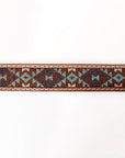 HILASON Western Genuine Leather Belt for Men Women Cowboy Cowgirl Handmade Unisex Full Grain Heavy Duty Tooled Beaded Belt