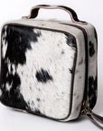 American Darling Hand Tooled Hair On Genuine Leather Women Bag Western Handbag Purse