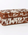 American Darling Jewelry Case Hair-On Genuine Leather Women Bag Western Handbag Purse