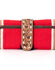 American Darling Jewelry Case Hand Tooled Saddle Blanket Genuine Leather Women Bag Western Handbag Purse