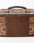 American Darling Hand Tooled Hair On Genuine Leather Women Bag Western Handbag Purse