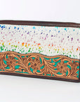 American Darling Hand Tooled Hair On Genuine Leather Women Bag Western Handbag Purse