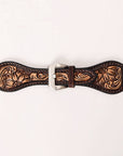 American Darling Beautifully Hand Tooled Painted Genuine Leather I watch Strap Men and Women Unisex