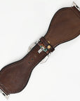 American Darling Beautifully Hand Tooled Painted Genuine Leather I watch Strap Men and Women Unisex