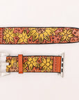 American Darling ADWAR106-41 Beautifully Hand Tooled Genuine American Leather I watch Strap Men and Women Unisex