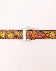 American Darling Floral Hand Tooled I watch Men Women Genuine Leather