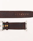 American Darling Beautifully Hand Tooled Genuine Leather I watch Strap Men and Women Unisex