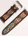 American Darling Beautifully Hand Tooled Genuine Leather I watch Strap Men and Women Unisex