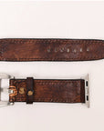 American Darling Floral Hand Tooled I watch Men Women Genuine Leather