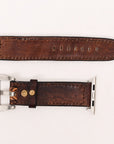 American Darling Beautifully Hand Tooled Genuine Leather I watch Strap Men and Women Unisex