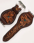 American Darling Beautifully Hand Tooled Genuine American Leather I watch Strap Men and Women Unisex