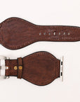 American Darling Beautifully Hand Tooled Painted Genuine Leather I watch Strap Men and Women Unisex