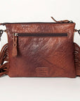 American Darling Western Small Crossbody Bag – Genuine Hair-On Cowhide Leather with Fringes, Adjustable Strap, Handcrafted in Texas