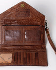 American Darling Hand Tooled Saddle Blanket Genuine Leather Women Bag Western Handbag Purse