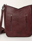 American Darling Hand Tooled Hair On Genuine Leather Women Bag Western Handbag Purse